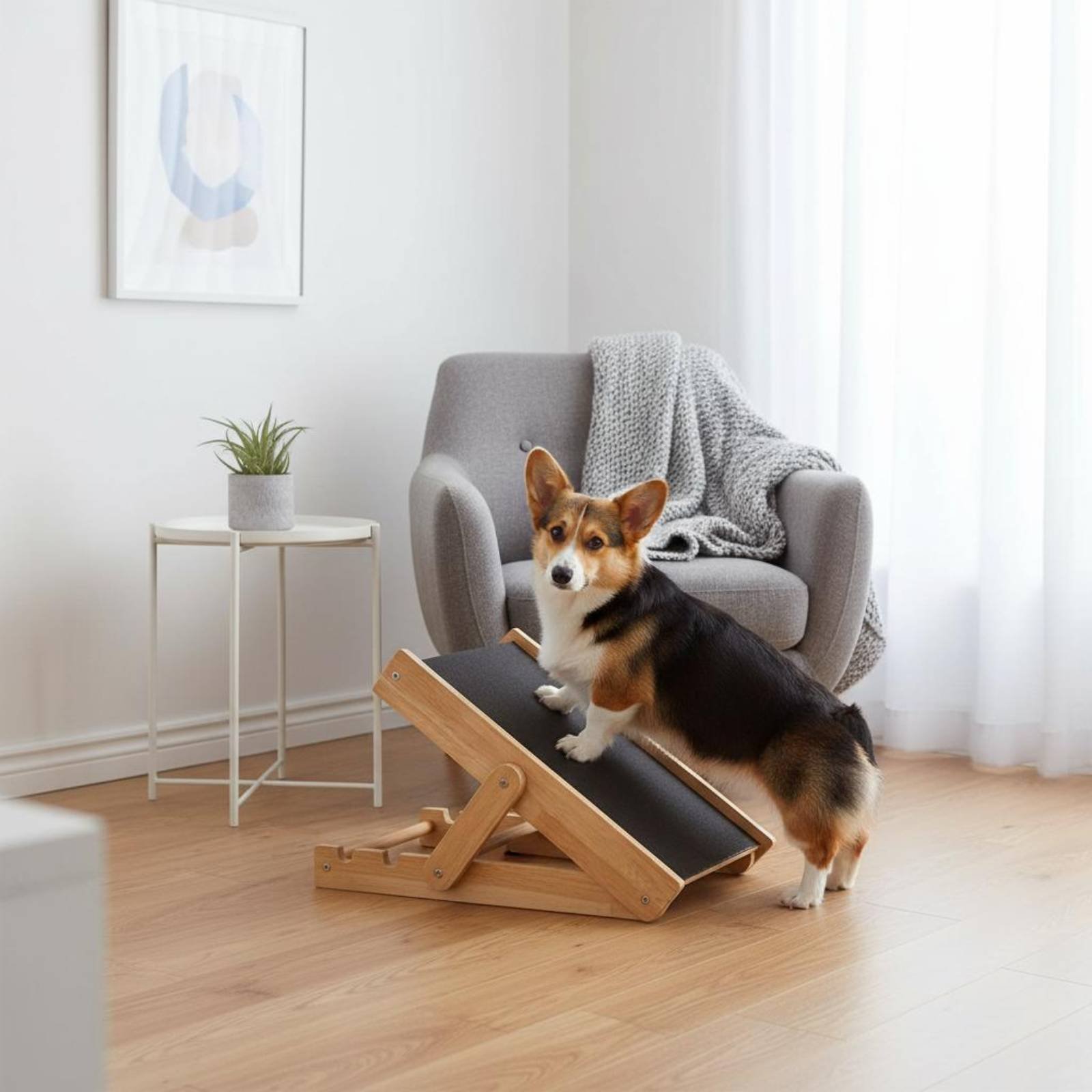 Pet Supplies Young - Ramp Penggaruk Kuku Anjing dari Kayu,
