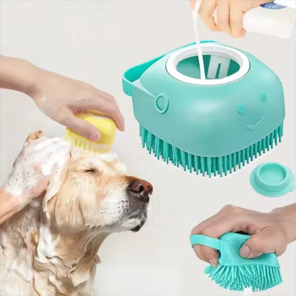 Pet Supplies App - Sikat Pijat Mandi Silikon Alat Perawatan