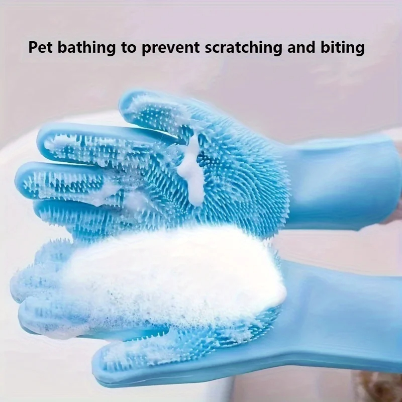 Pet Supplies App - Sarung Tangan Perawatan Hewan Peliharaan Silikon