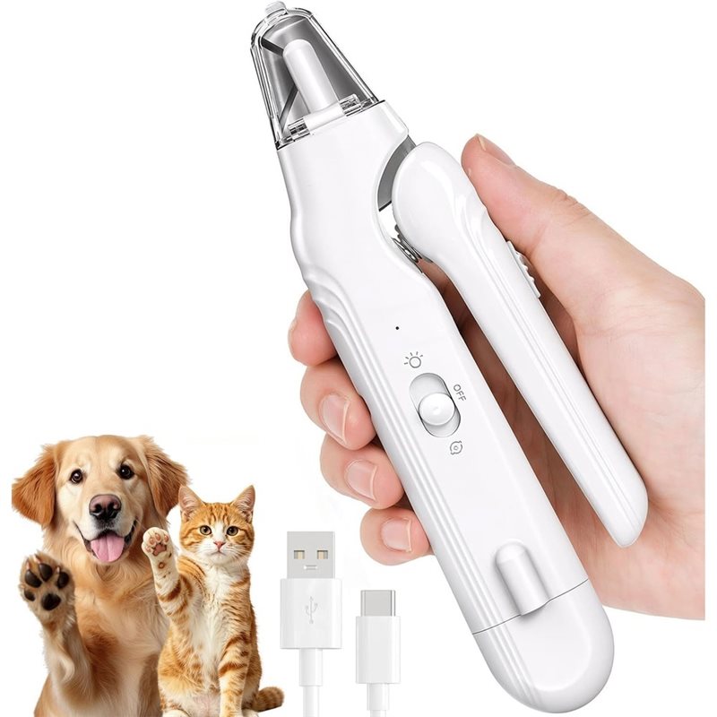 Pet Nail Grinder - Pemotong Kuku Anjing & Penggiling 2-In-1