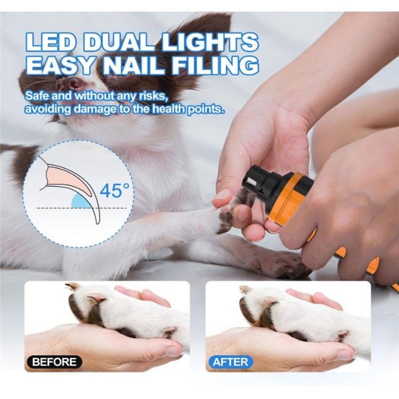 LLCS-Pet Penggiling Kuku Elekt - Pet Nail Grinder ulasan dan harga