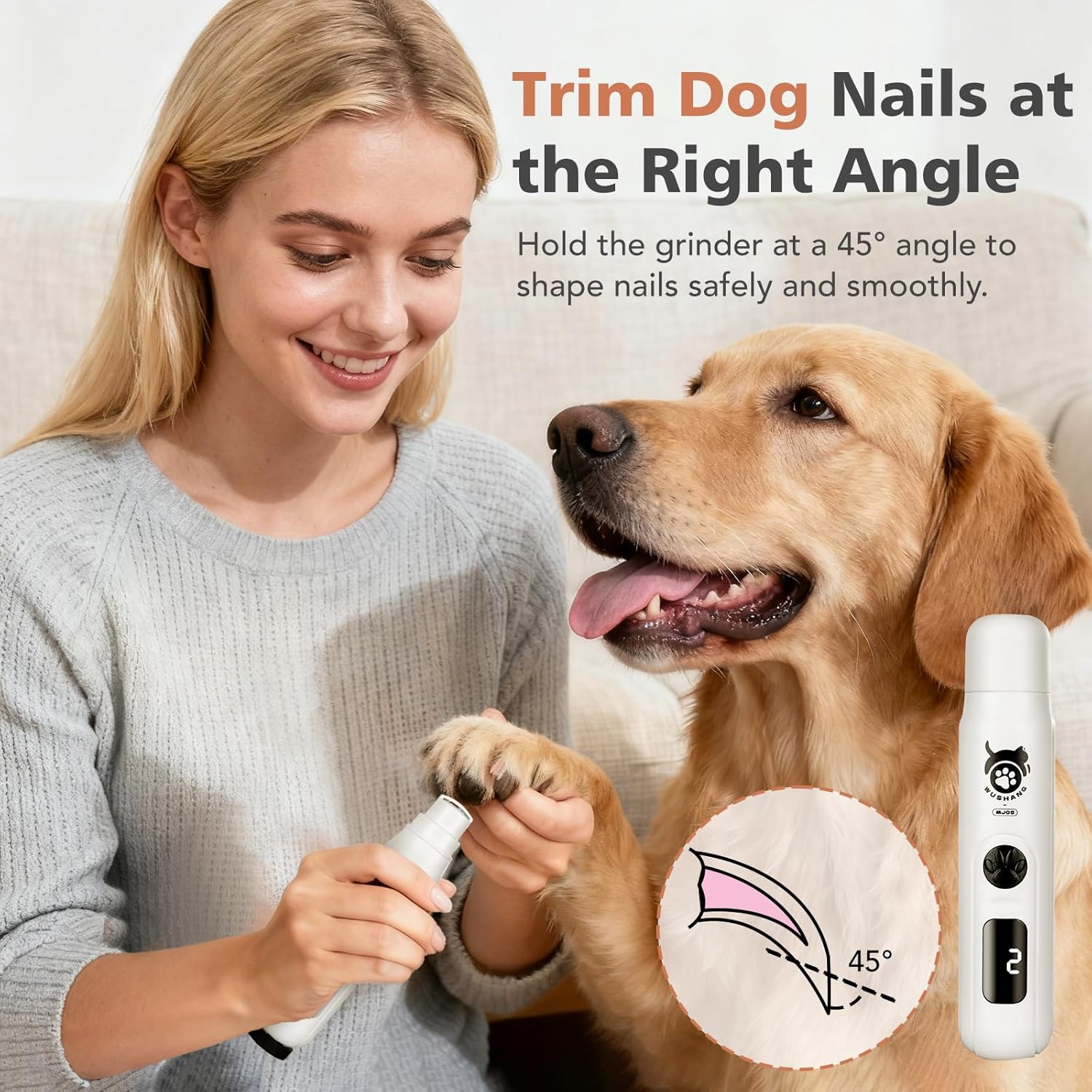 Penggiling Kuku Anjing 3-Kecep - Pet Nail Grinder ulasan dan harga