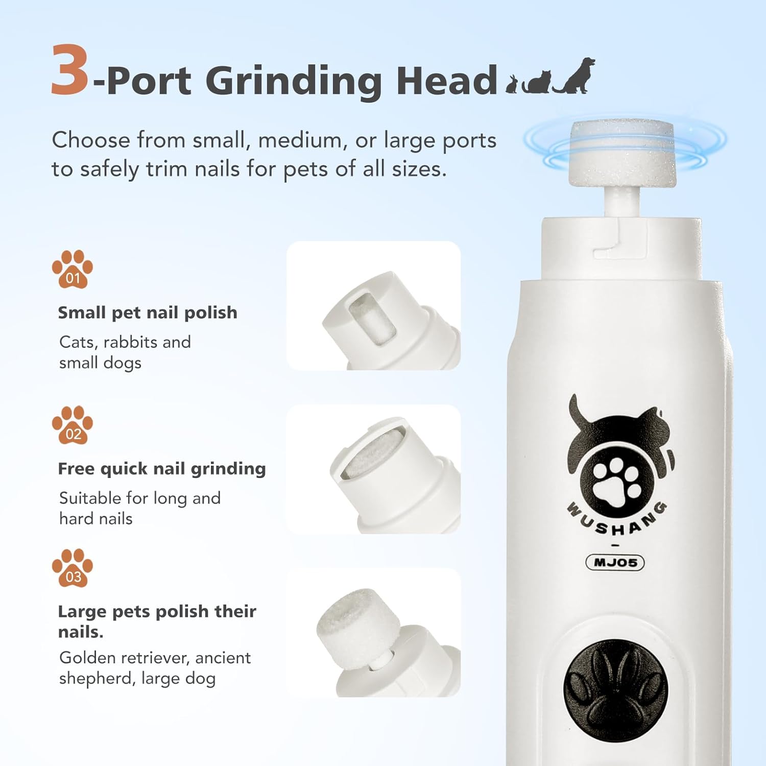 Penggiling Kuku Anjing 3-Kecep - Pet Nail Grinder ulasan dan harga