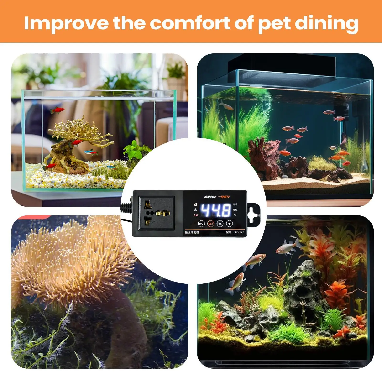 Termostat untuk Tangki Reptil, - Pet Supplies Uk ulasan dan harga