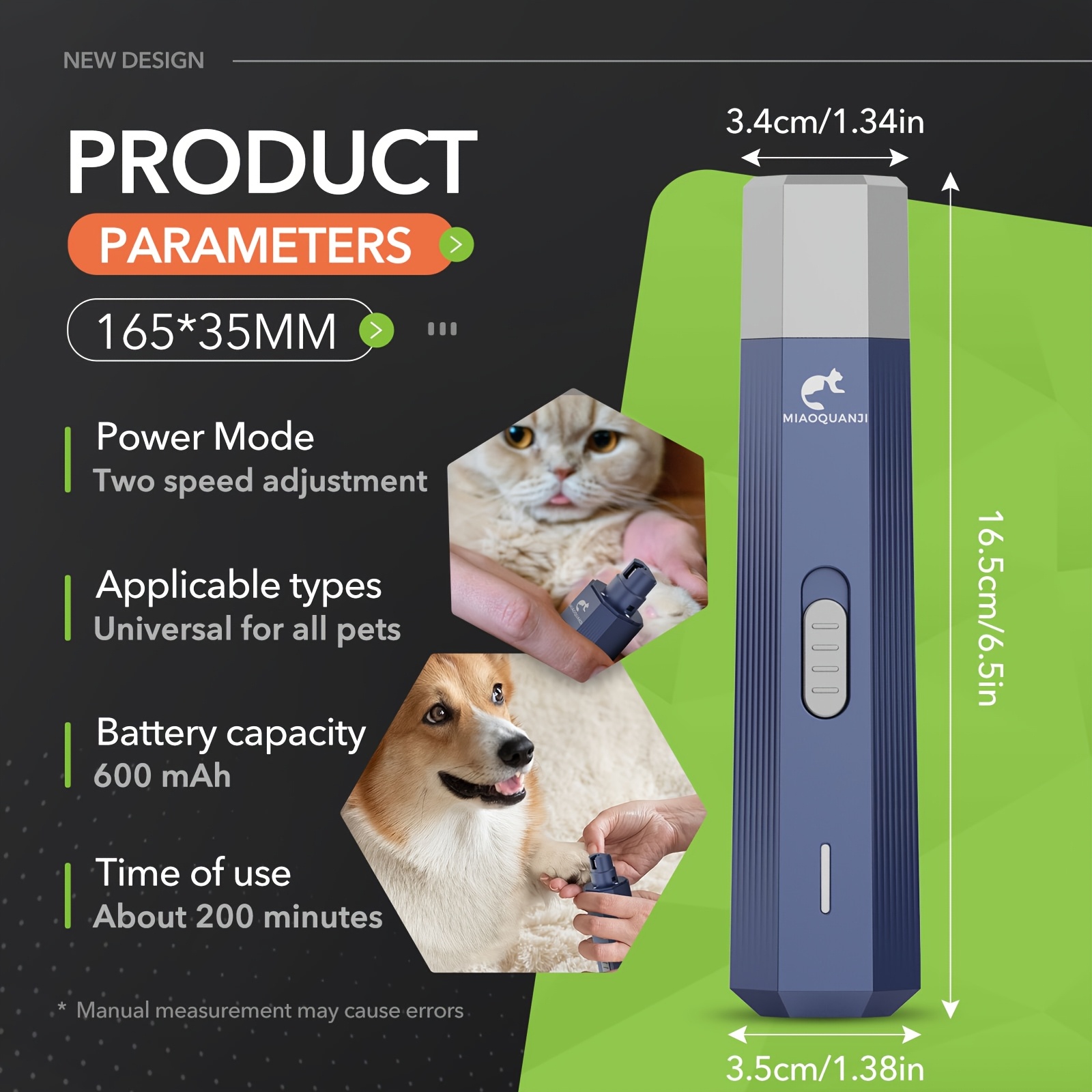 Pengasah Kuku Anjing 2-Kecepat - Pet Nail Grinder ulasan dan harga