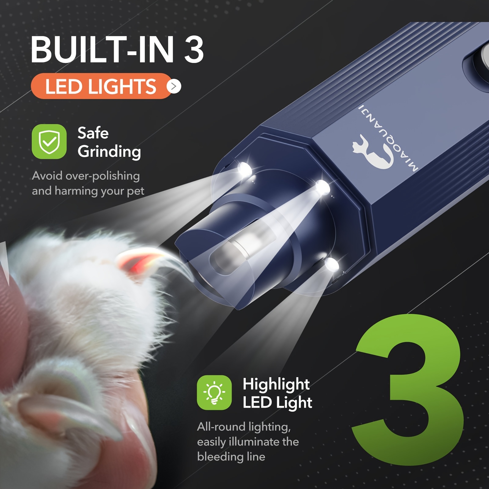 Pengasah Kuku Anjing 2-Kecepat - Pet Nail Grinder ulasan dan harga
