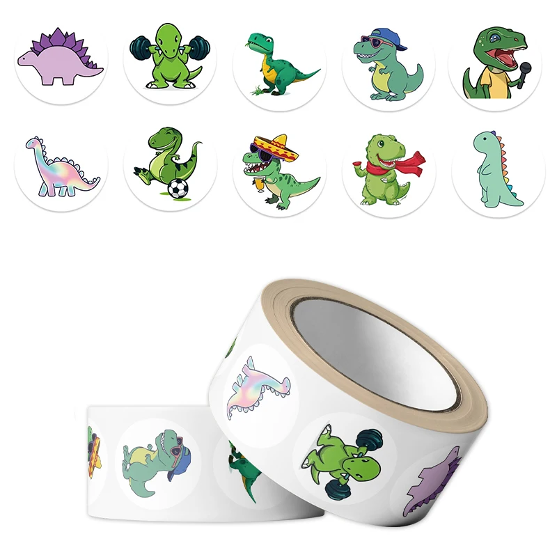 500 Buah Stiker Gulungan Dinos - Pet Supplies Rewards ulasan dan harga