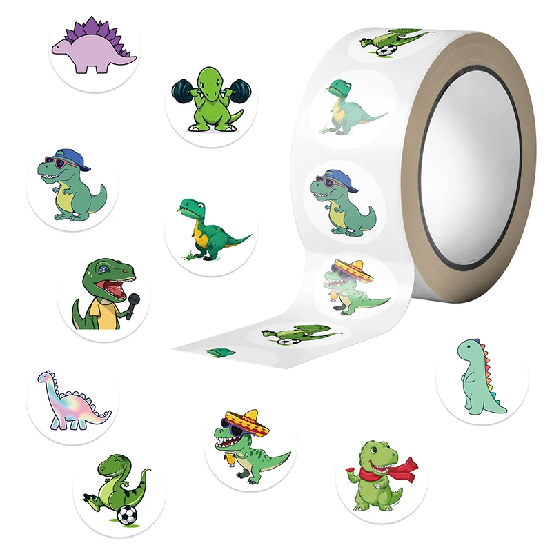 500 Buah Stiker Gulungan Dinos - Pet Supplies Rewards ulasan dan harga