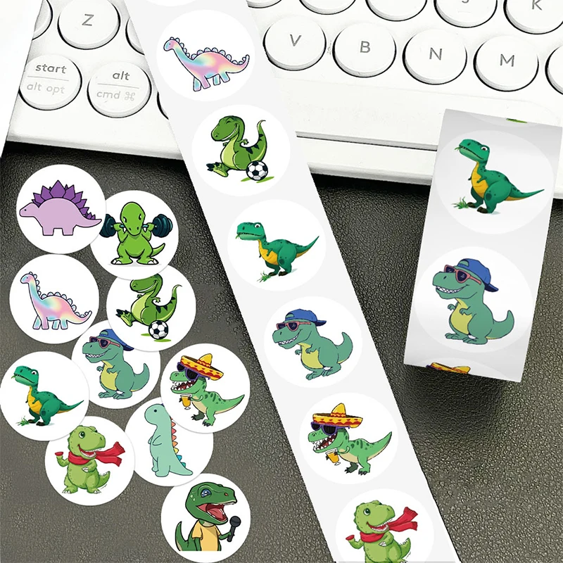 500 Buah Stiker Gulungan Dinos - Pet Supplies Rewards ulasan dan harga