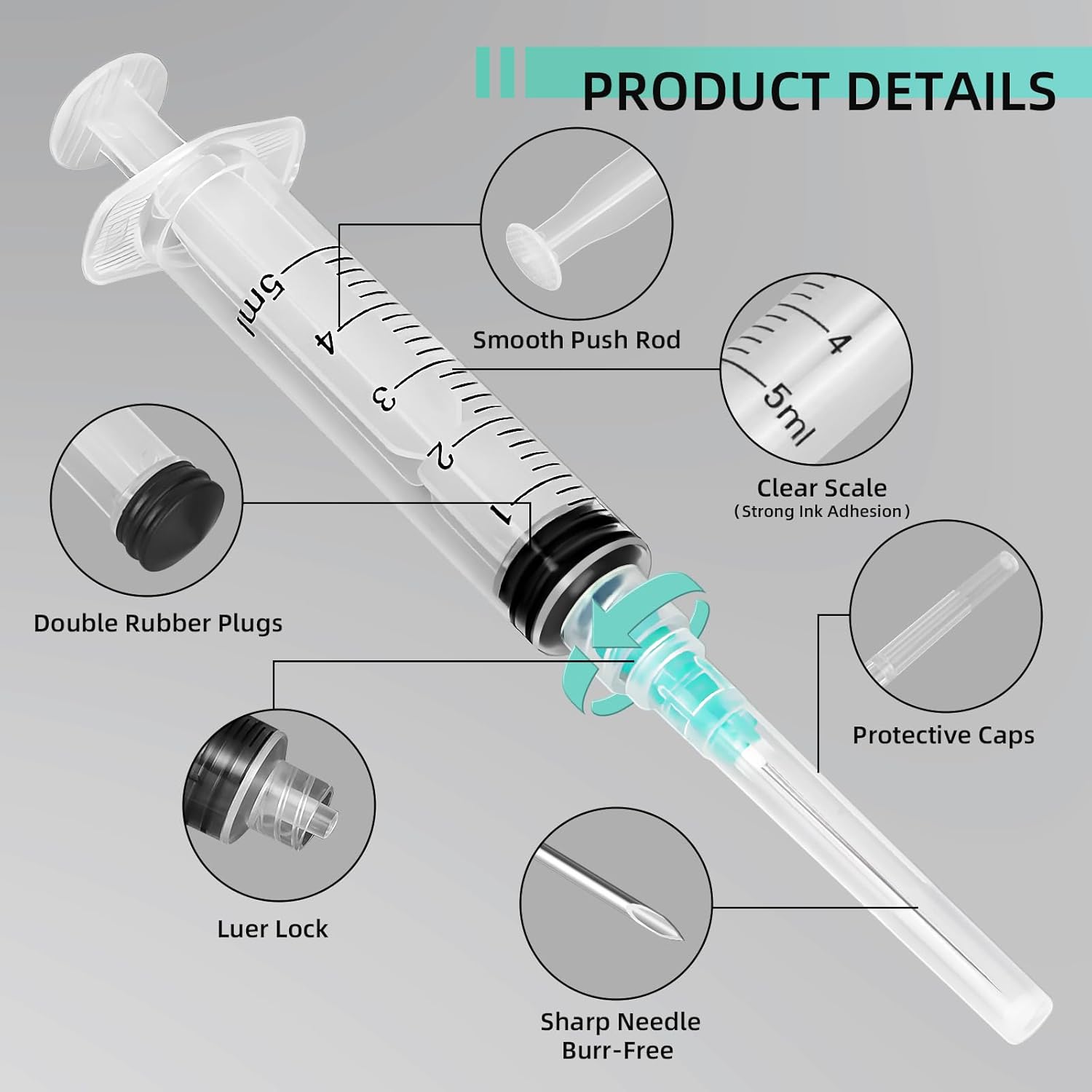 Suntik Luer Lock 5ml, Cocok un - Pet Supplies Outlet ulasan dan harga